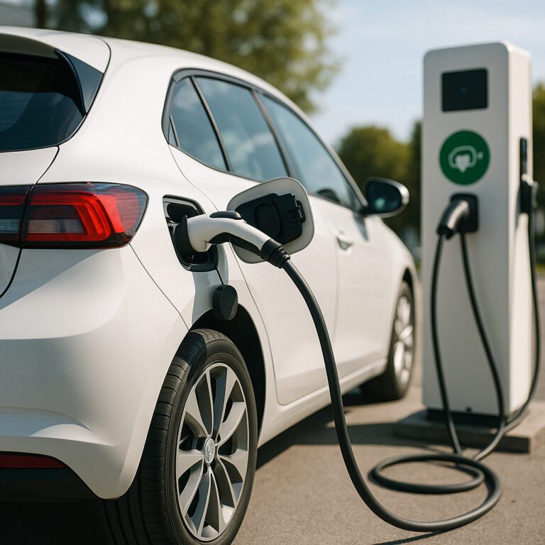 6 principais problemas ao carregar carros elétricos e como evitá-los Recarga de carro elétrico. Imagem gerada por IA